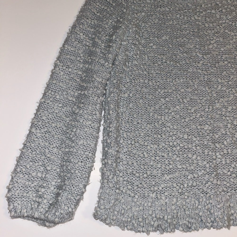 BillaBong pale blue, cowl neck popcorn sweater sz‎ Medium - Picture 6 of 9